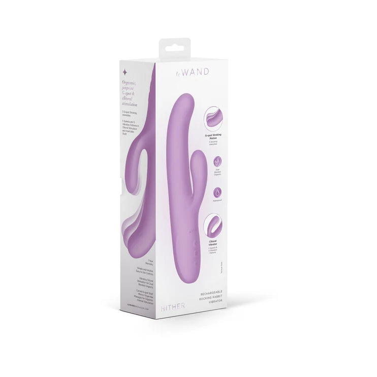 glow in the dark vibrating tongue ring 2-in-1 Purple Magic Wand Vibrator main image 0