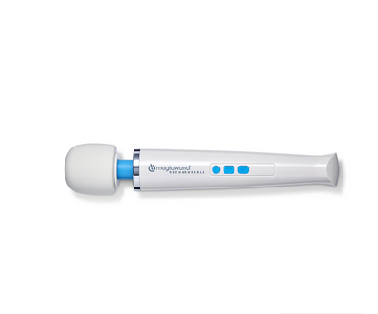Close-up of Magic Wand Rechargeable silicone head and flexible neck