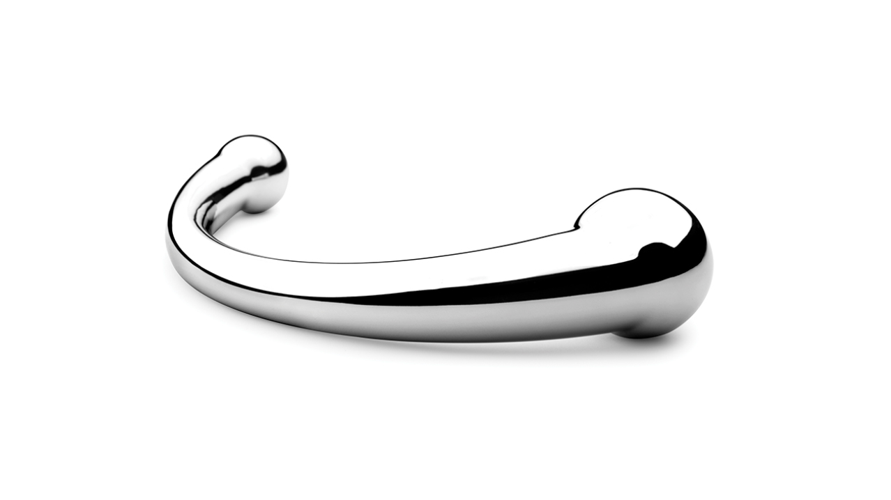 Ergonomic stainless steel adult toy