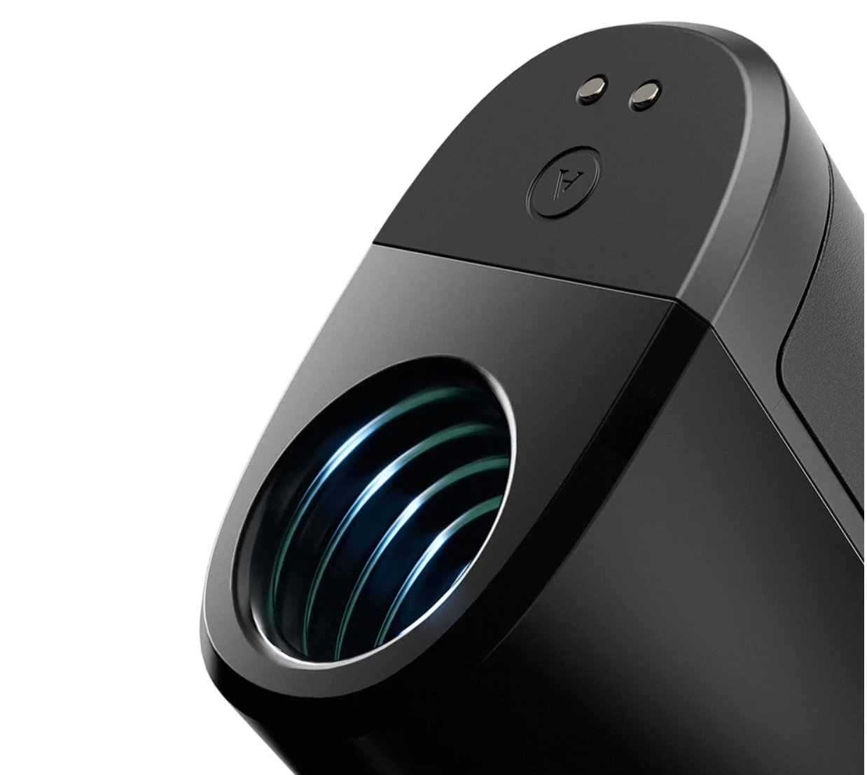 Rechargeable Pleasure Air male masturbator with charging case