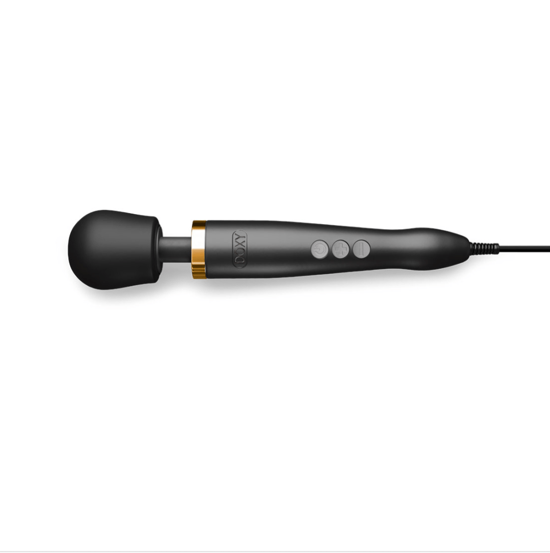 Doxy Die Cast Massager - Matte Black / 24k Gold - AllureDoxy Die Cast Massager - Matte Black / 24k GoldAllureAllure